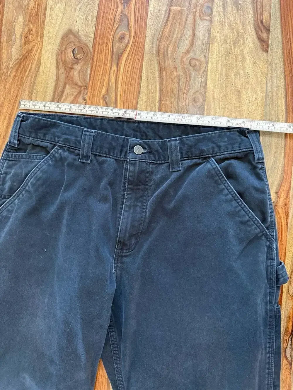 Carhartt Duck Canvas Utility Carpenter Work Pants Black 36x30